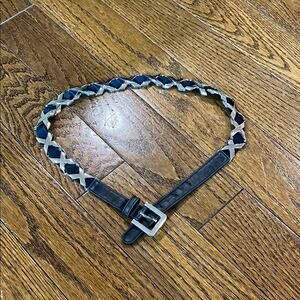 Bebe Black and Silver Chain Belt